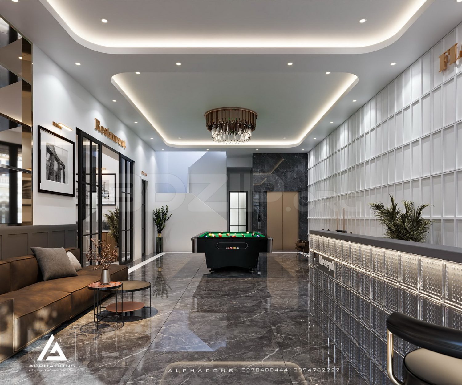 11451. Download 3ds Max Flc Hotel Restaurant And Reception Interior Model By Tran Tuan Anh (3)