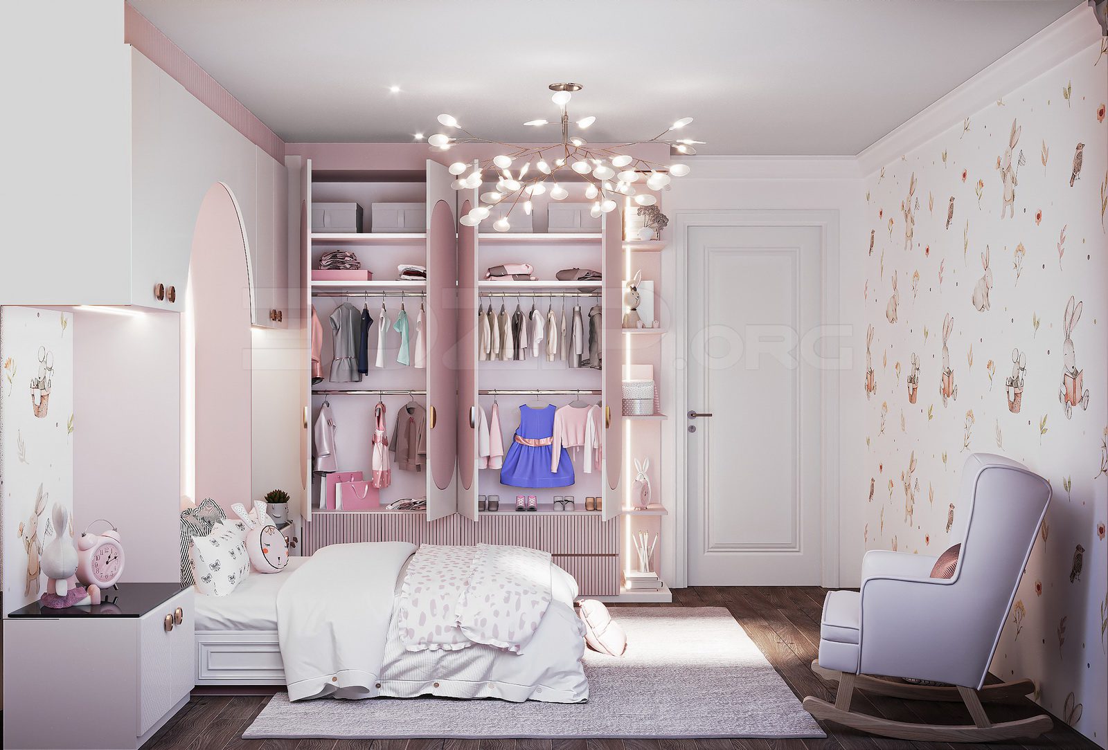 11954. Download Free 3ds Max Kids Room Interior Model By Melis Intas (7)