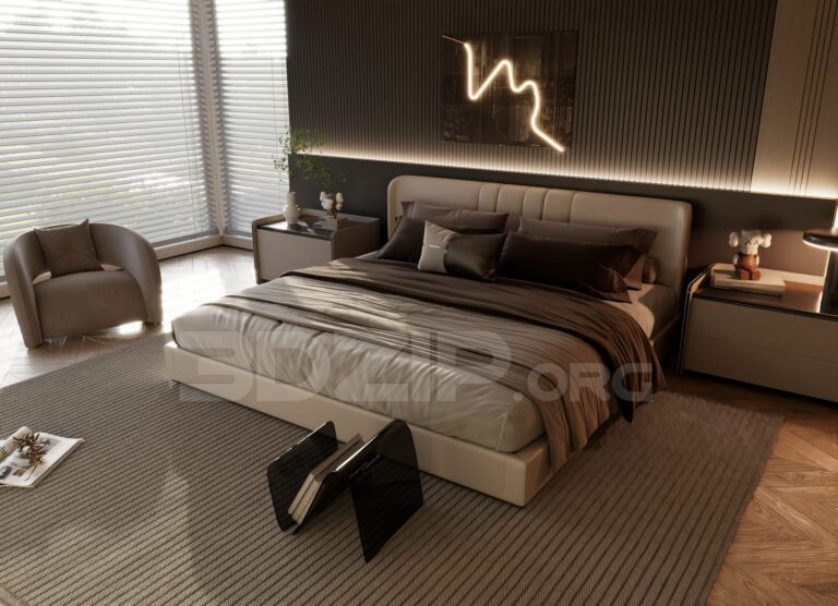 13739-free-3ds-max-bedroom-interior-model-download