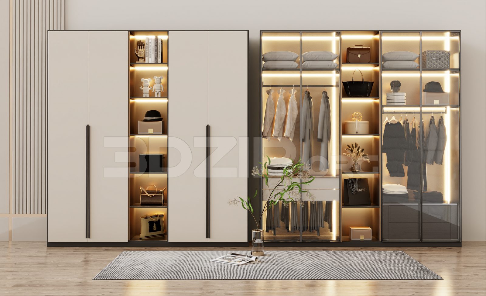 13742. Free 3ds Max Dressing Room Model Download (1)