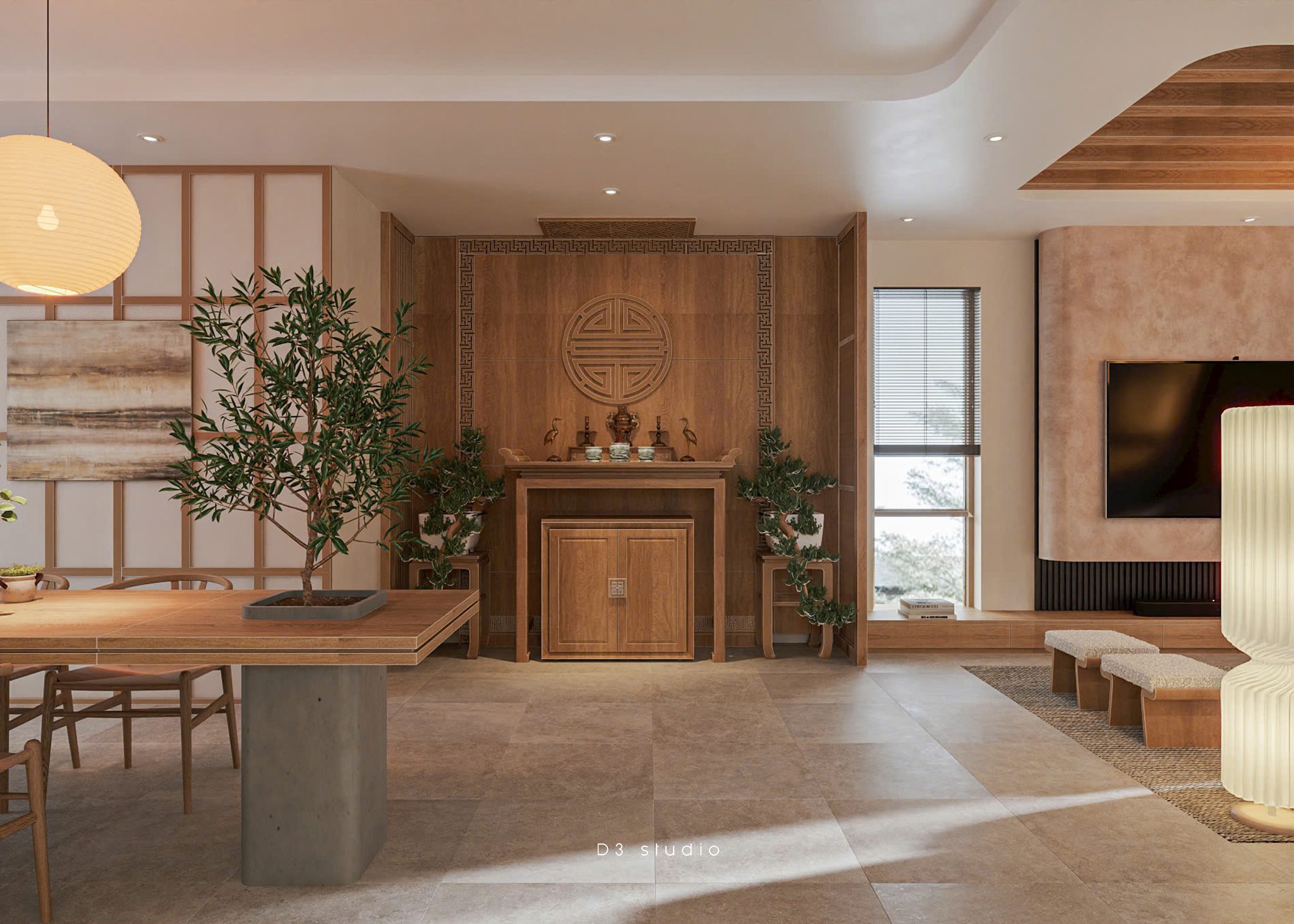 13755. 3ds Max Living Room - Kitchen Interior Model Download By Db Designstudio (7)