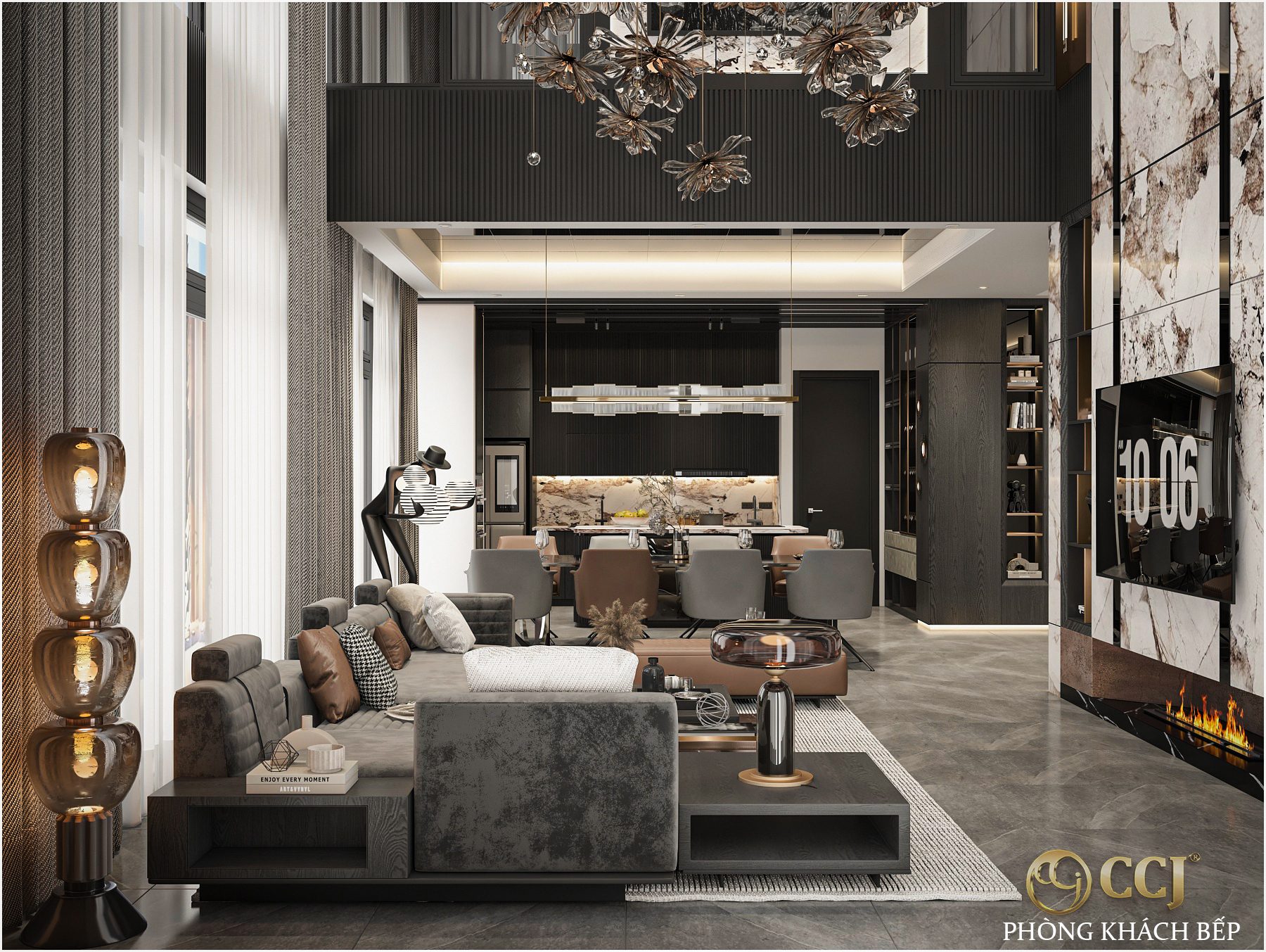 13772. 3ds Max Living Room - Kitchen Interior Model Download By Nhan Hoang Hoang (11)
