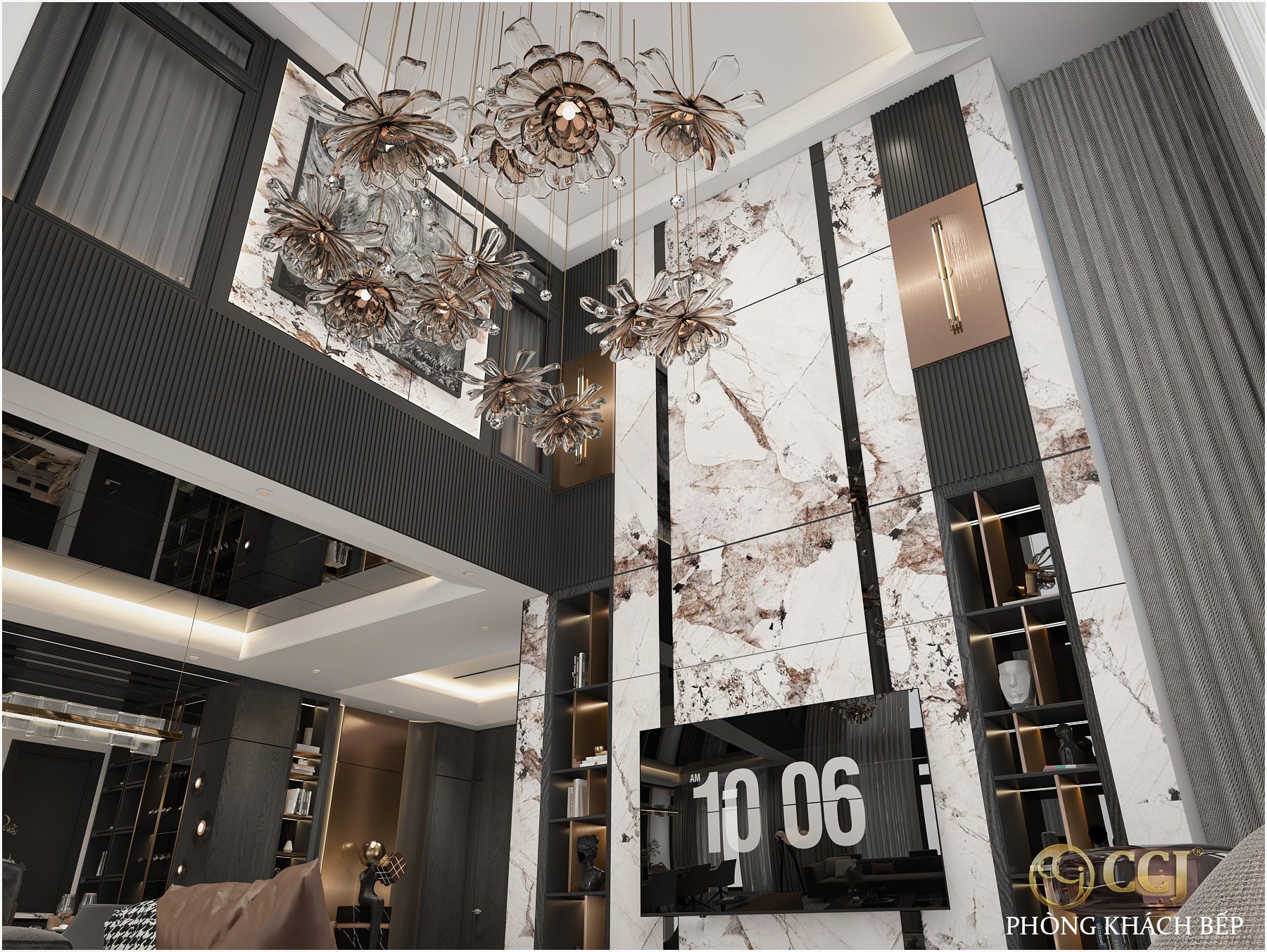 13772. 3ds Max Living Room - Kitchen Interior Model Download By Nhan Hoang Hoang (3)