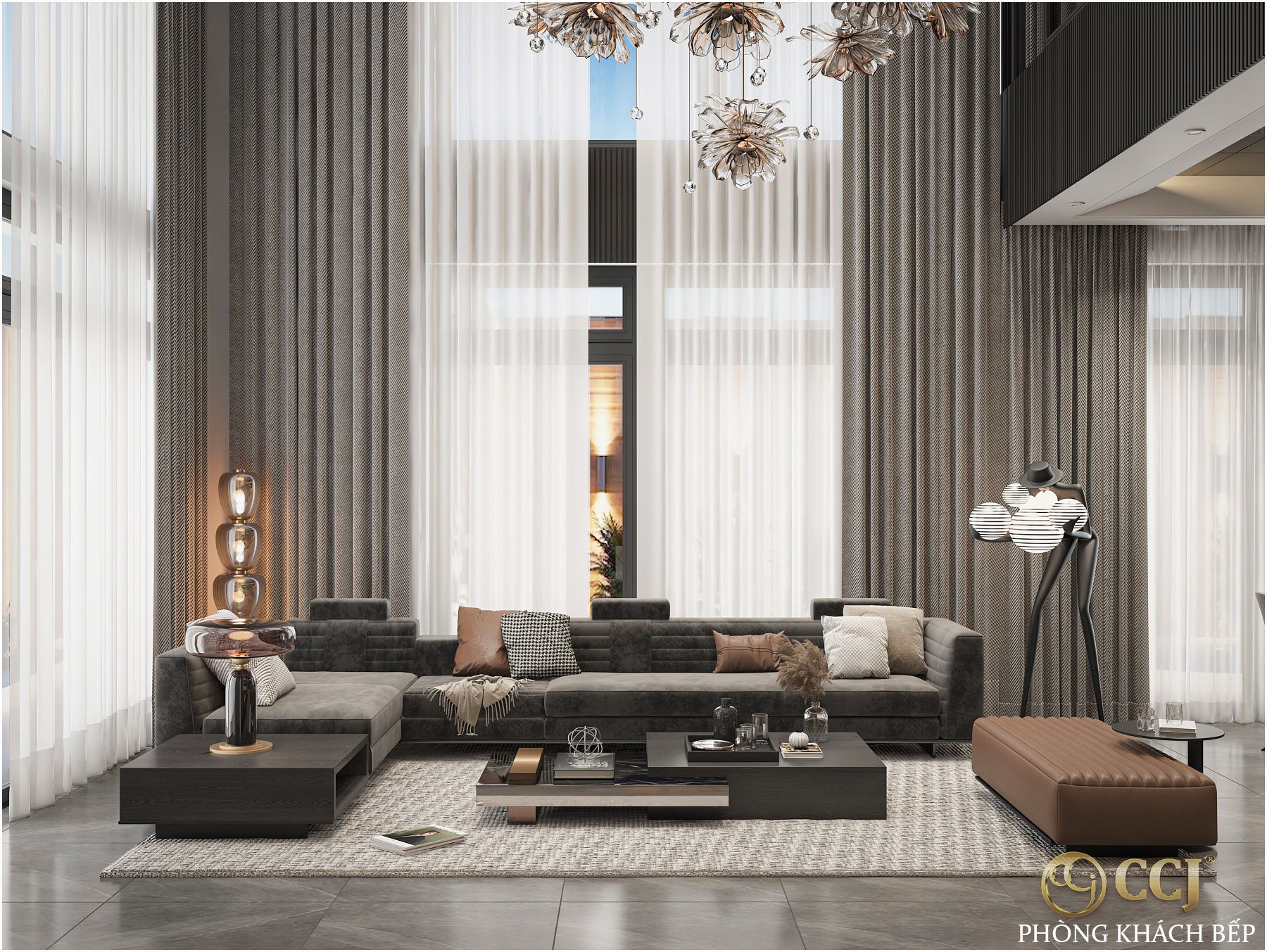 13772. 3ds Max Living Room - Kitchen Interior Model Download By Nhan Hoang Hoang (8)