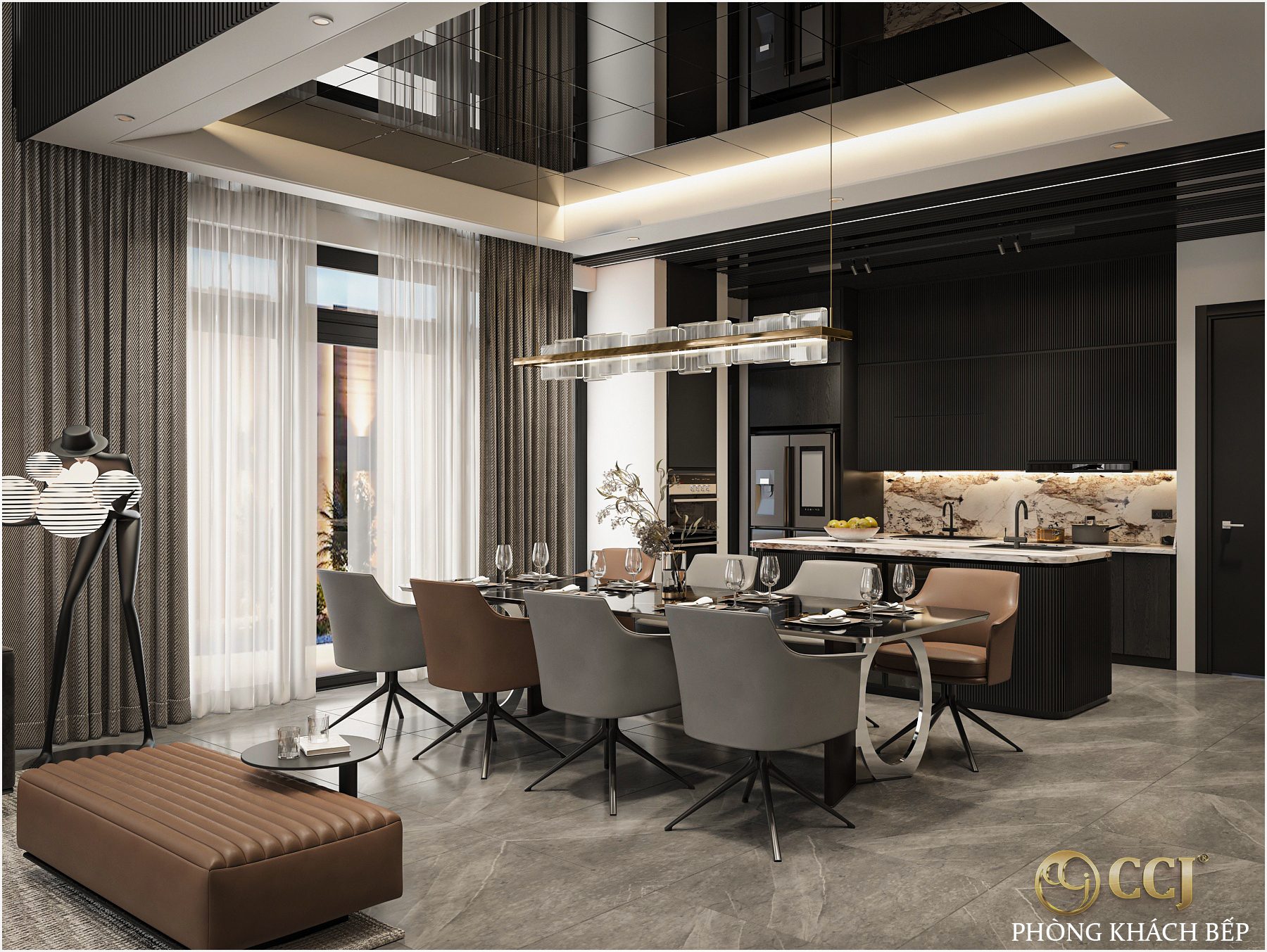 13772. 3ds Max Living Room - Kitchen Interior Model Download By Nhan Hoang Hoang (10)