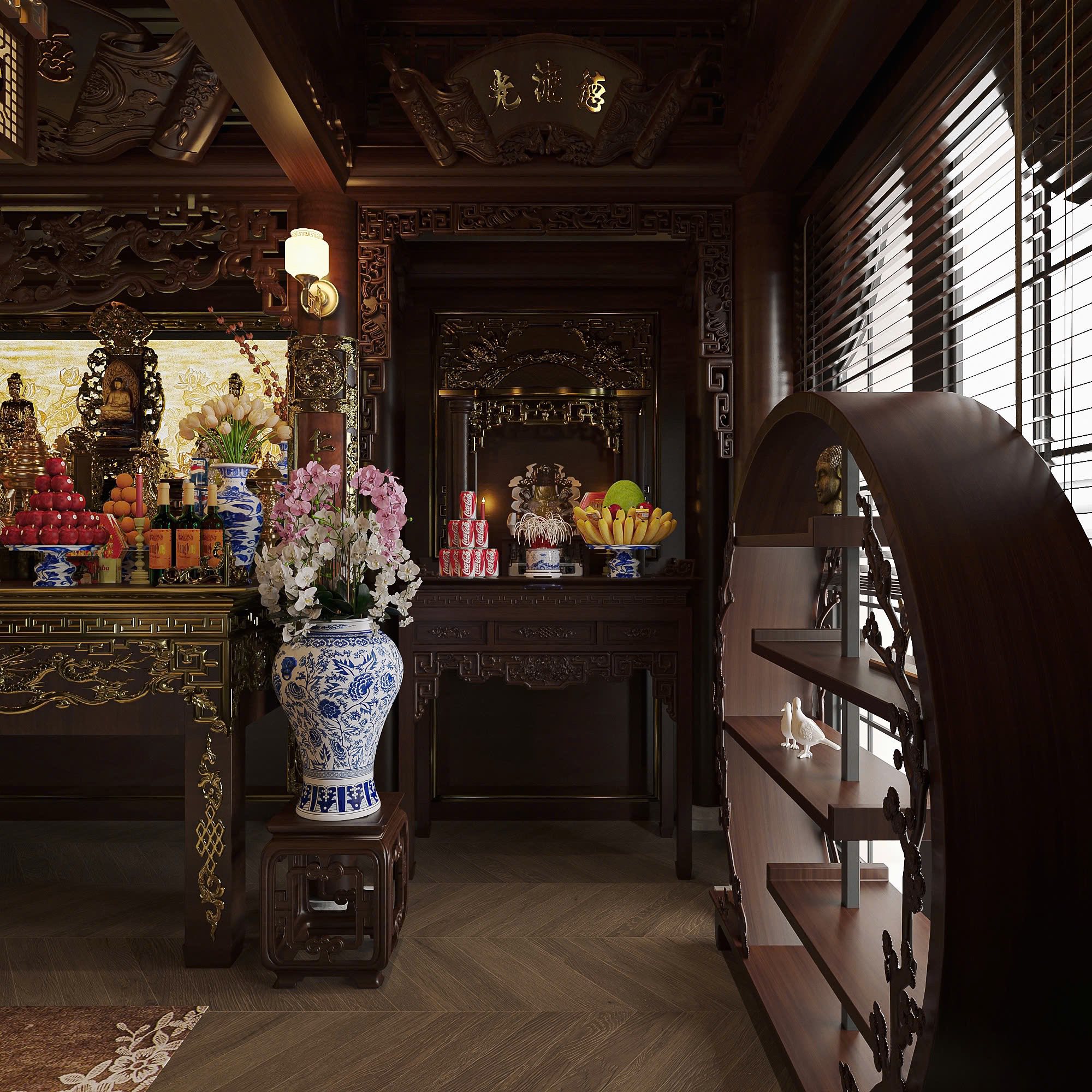 13794. Free 3ds Max Altar Room Interior Model Download By Duc Nguyen (4)