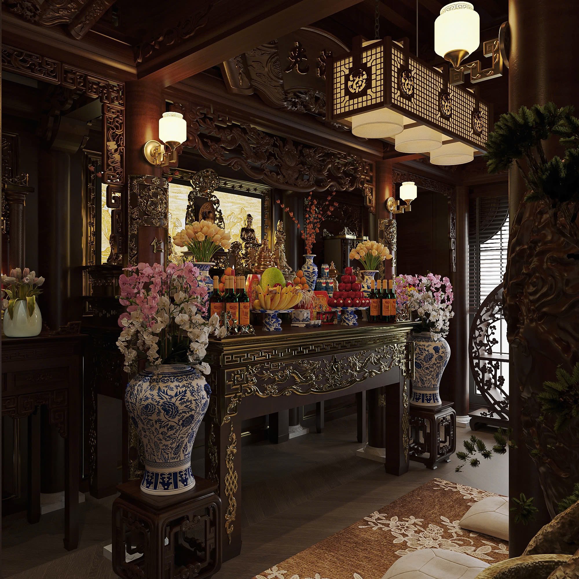 13794. Free 3ds Max Altar Room Interior Model Download By Duc Nguyen (6)