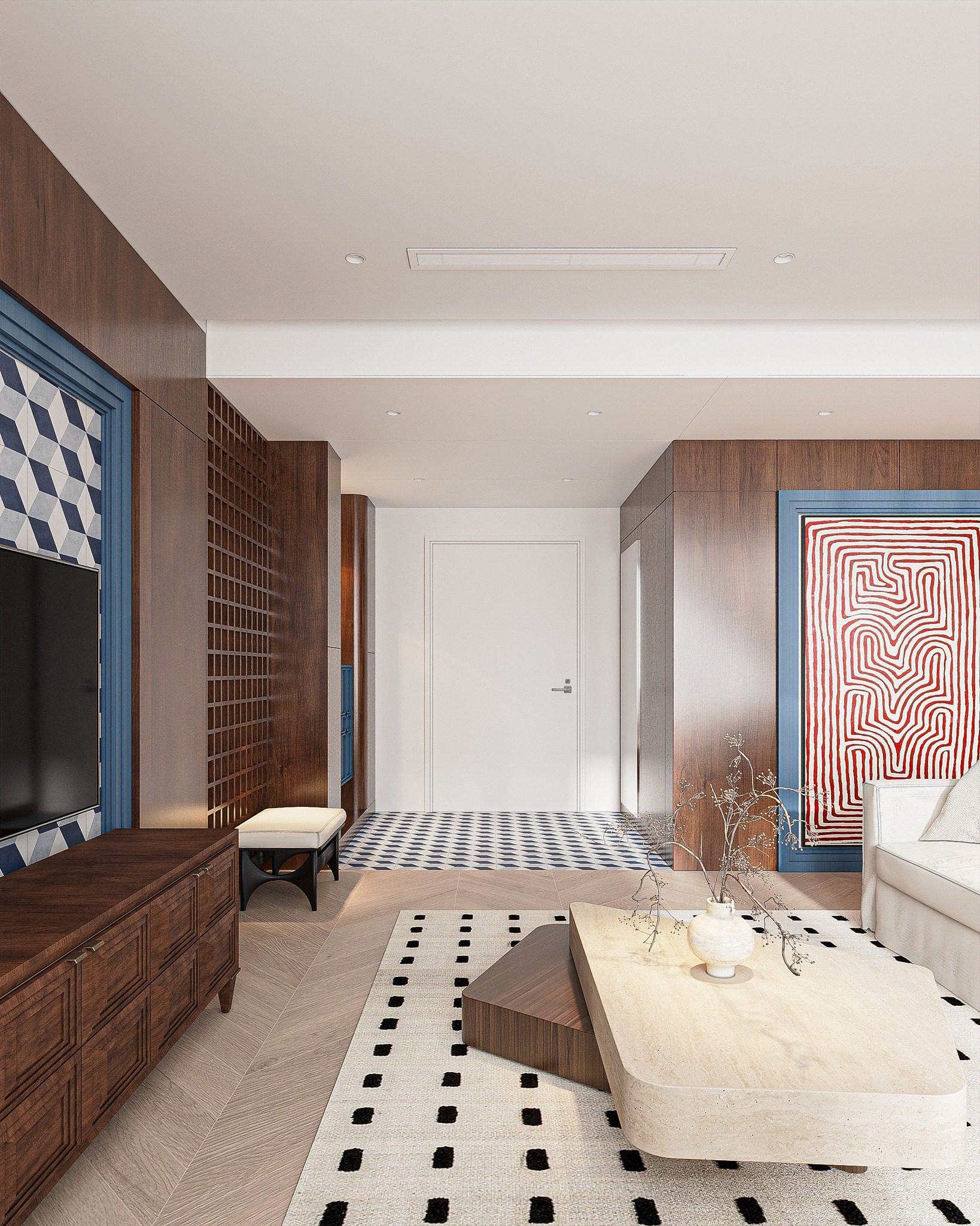 13796. 3ds Max Living Room - Kitchen Interior Model Download By Nguyen Ngoc Lam (3)