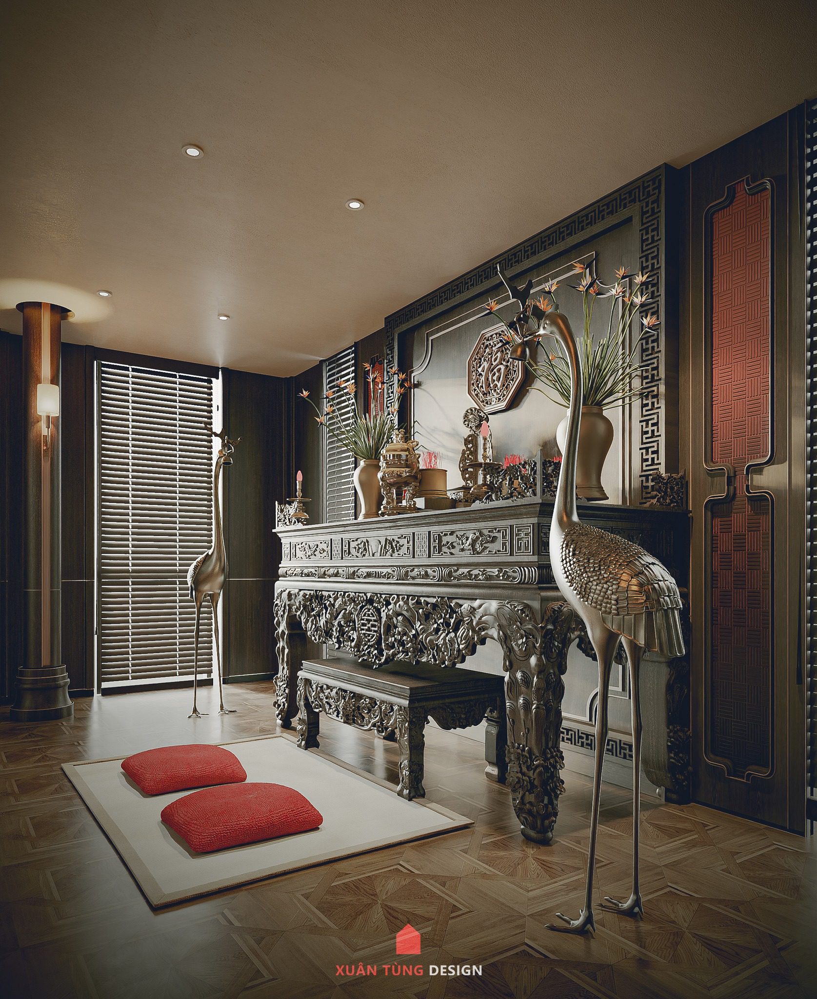 13806. Free 3ds Max Altar Room Interior Model Download By Tran Mo (4)