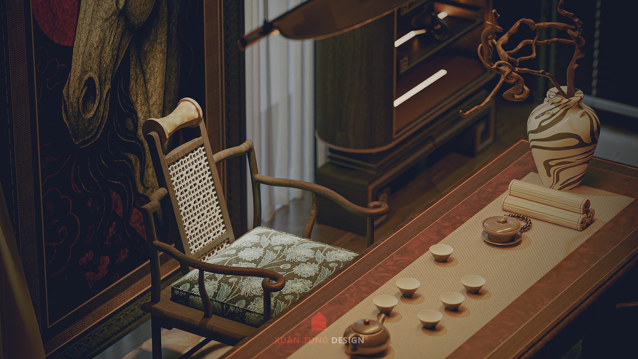 13806. Free 3ds Max Altar Room Interior Model Download By Tran Mo (7)