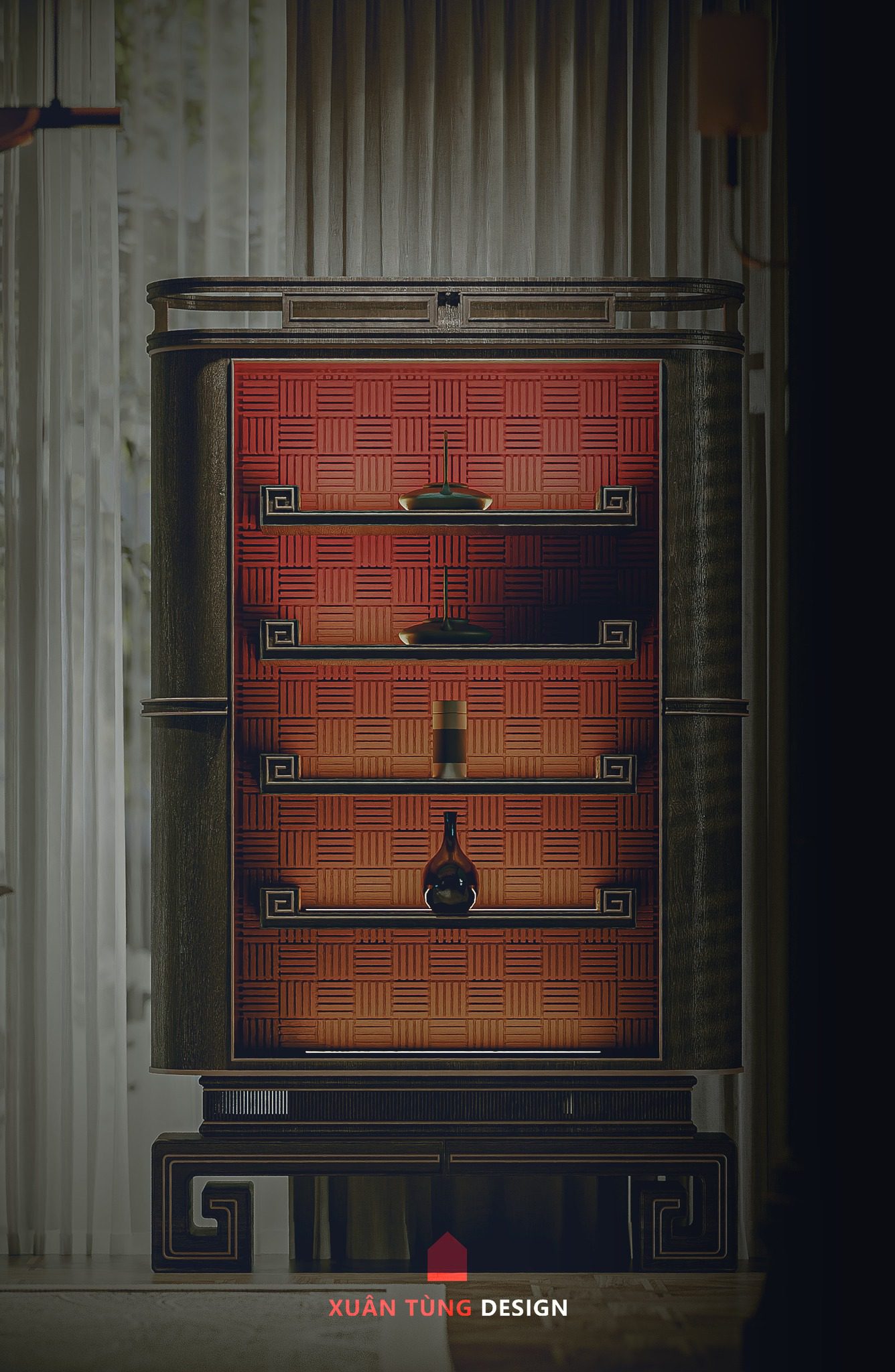 13806. Free 3ds Max Altar Room Interior Model Download By Tran Mo (8)