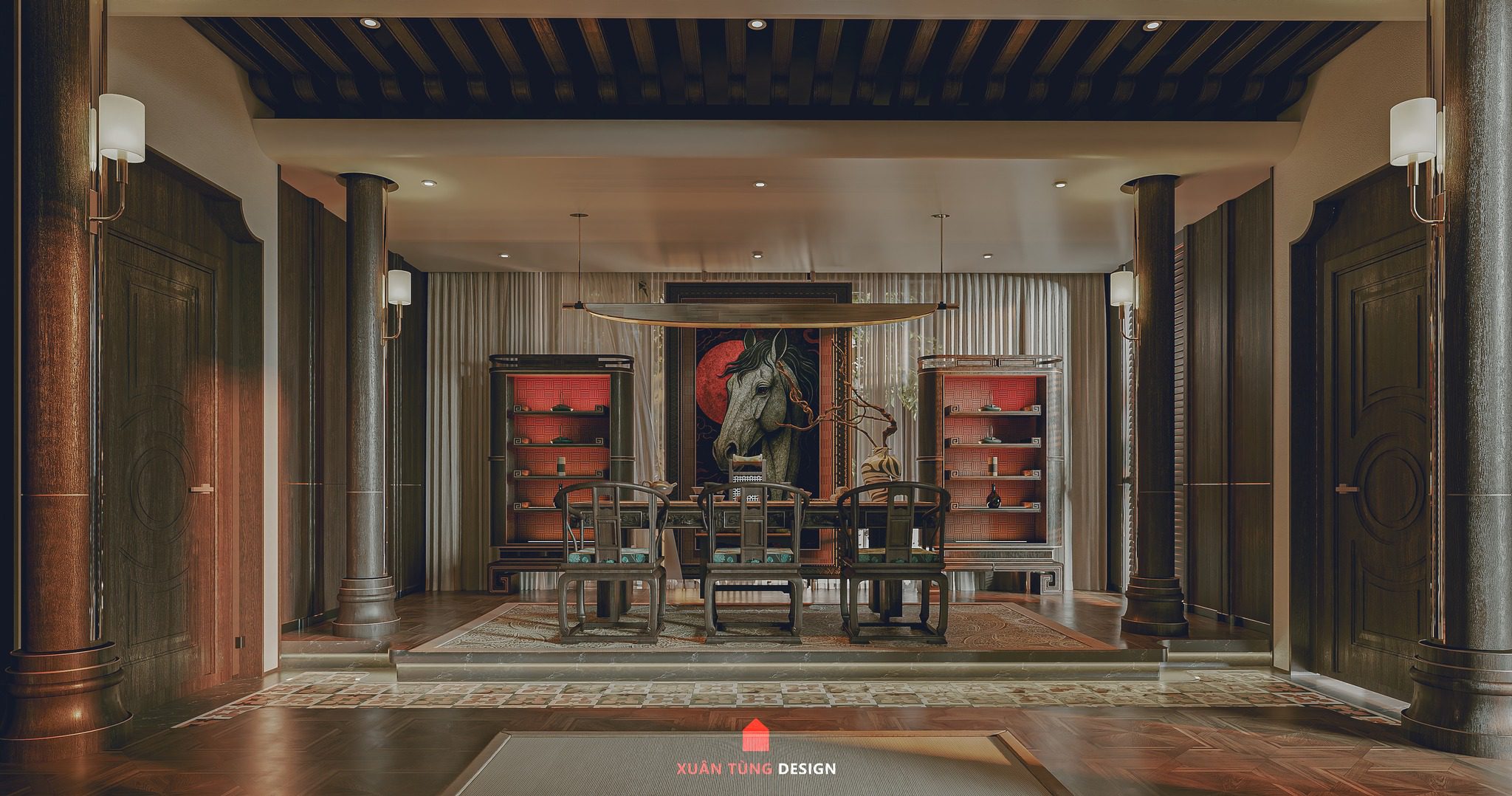 13806. Free 3ds Max Altar Room Interior Model Download By Tran Mo (12)