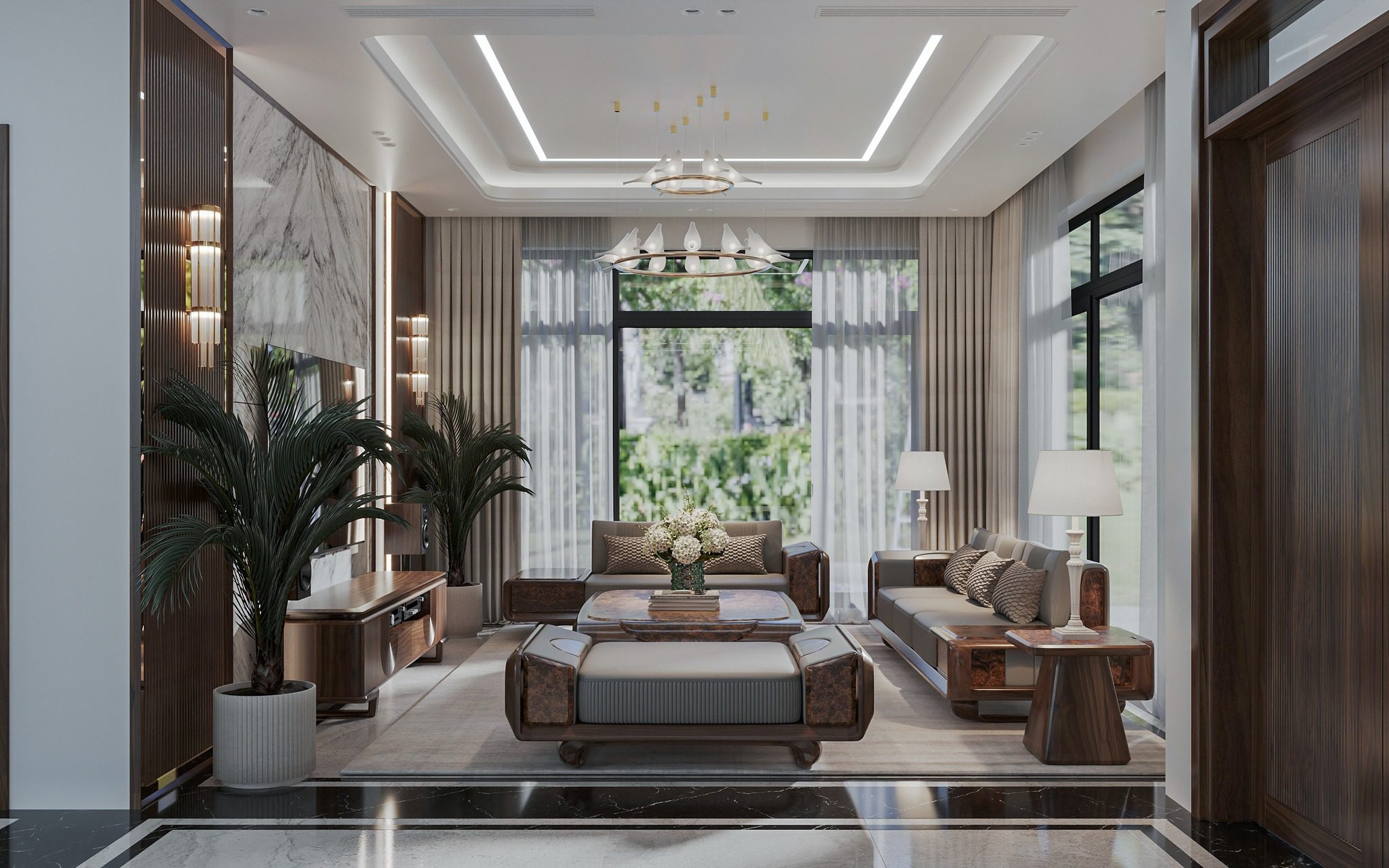 13810. 3ds Max Living Room Interior Model Download By Duong Nguyen (2)