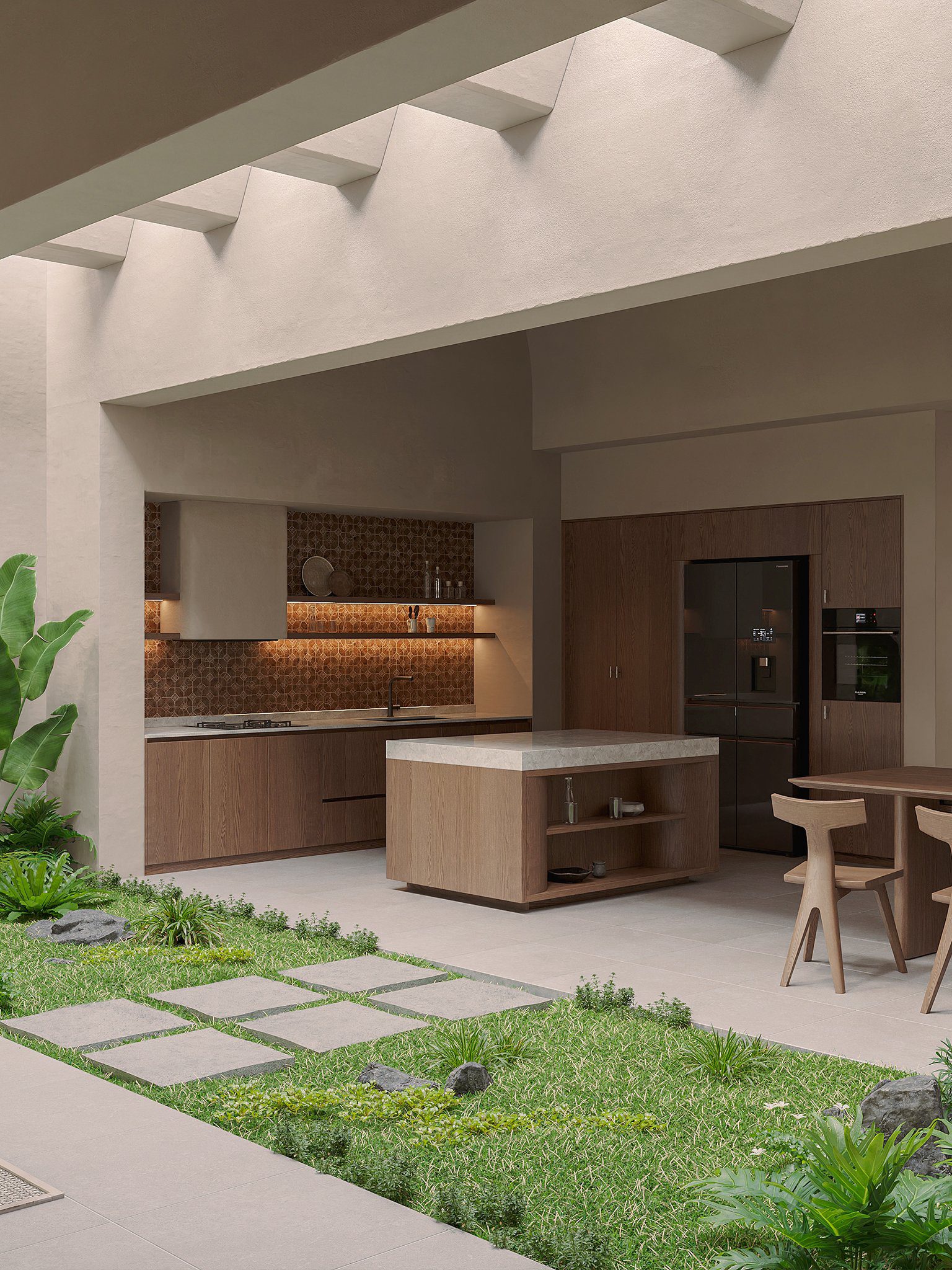 13811. 3ds Max Kitchen Room Interior Model Download By Cao Ngoc Cuong (2)