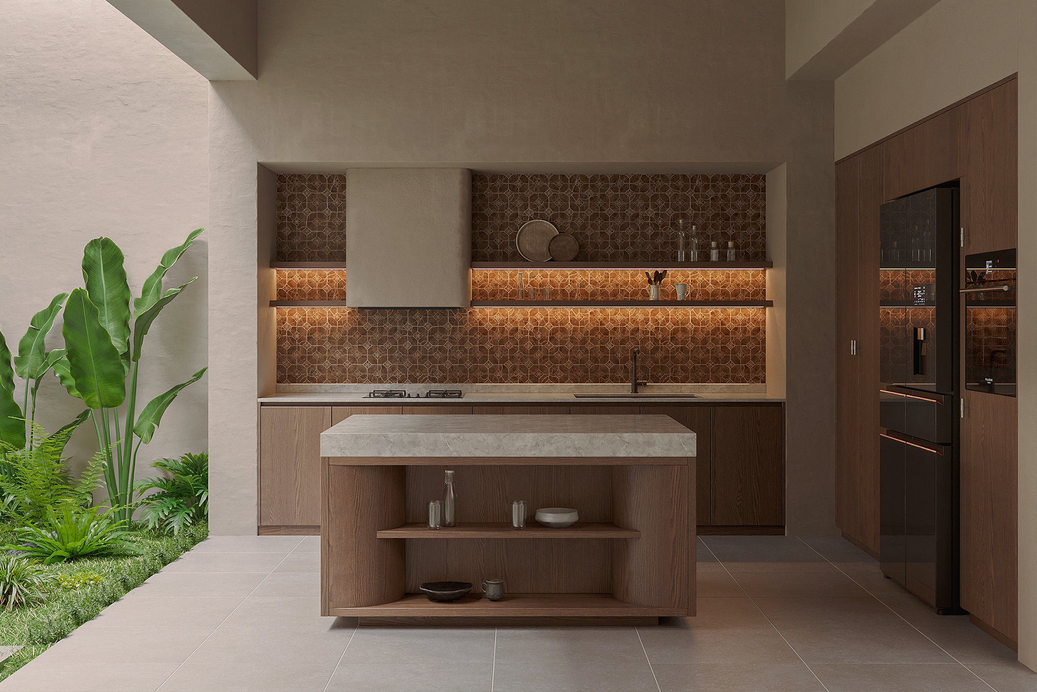 13811. 3ds Max Kitchen Room Interior Model Download By Cao Ngoc Cuong (13)