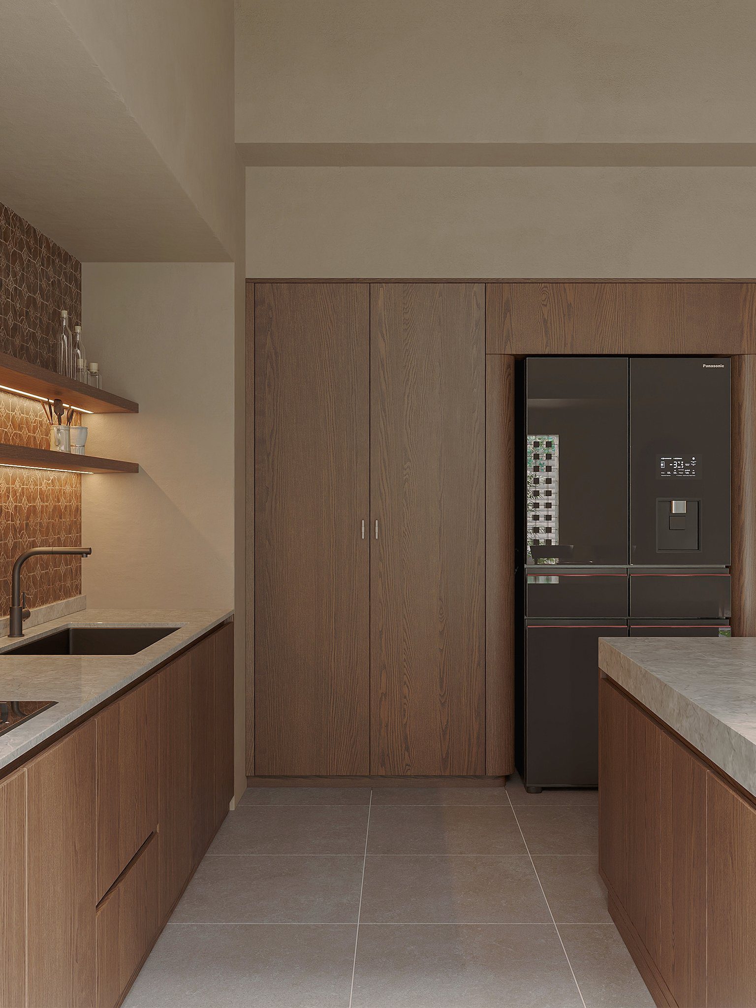 13811. 3ds Max Kitchen Room Interior Model Download By Cao Ngoc Cuong (7)