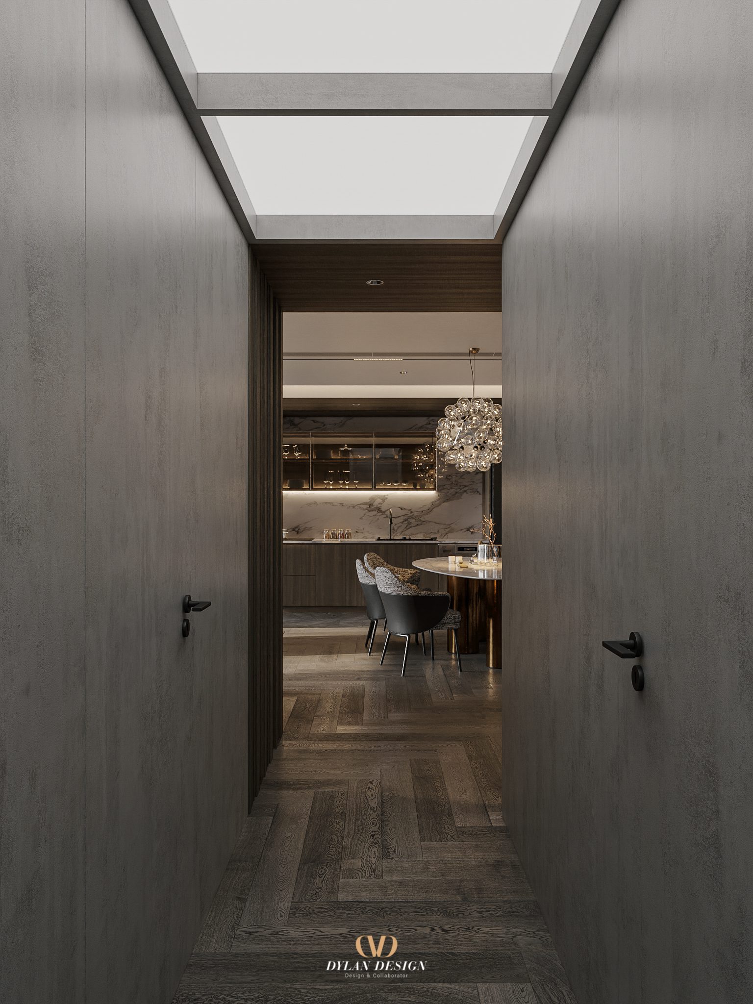 13812. 3ds Max Living Room – Kitchen Interior Model Download By Bui Vien (10)