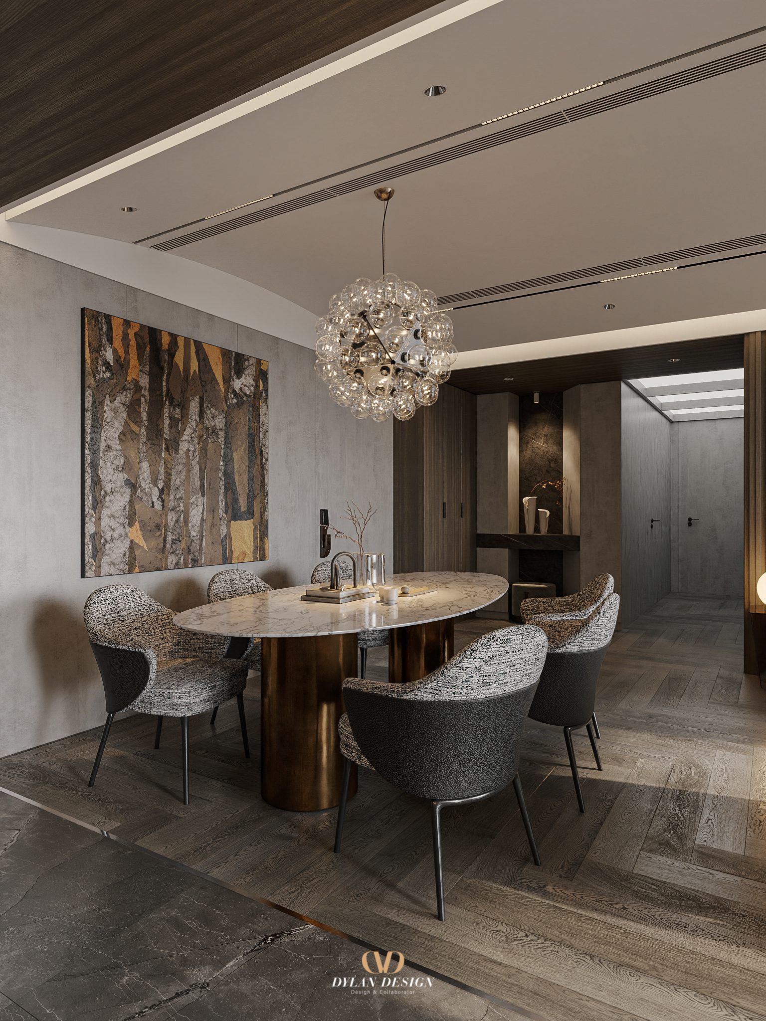 13812. 3ds Max Living Room – Kitchen Interior Model Download By Bui Vien (4)