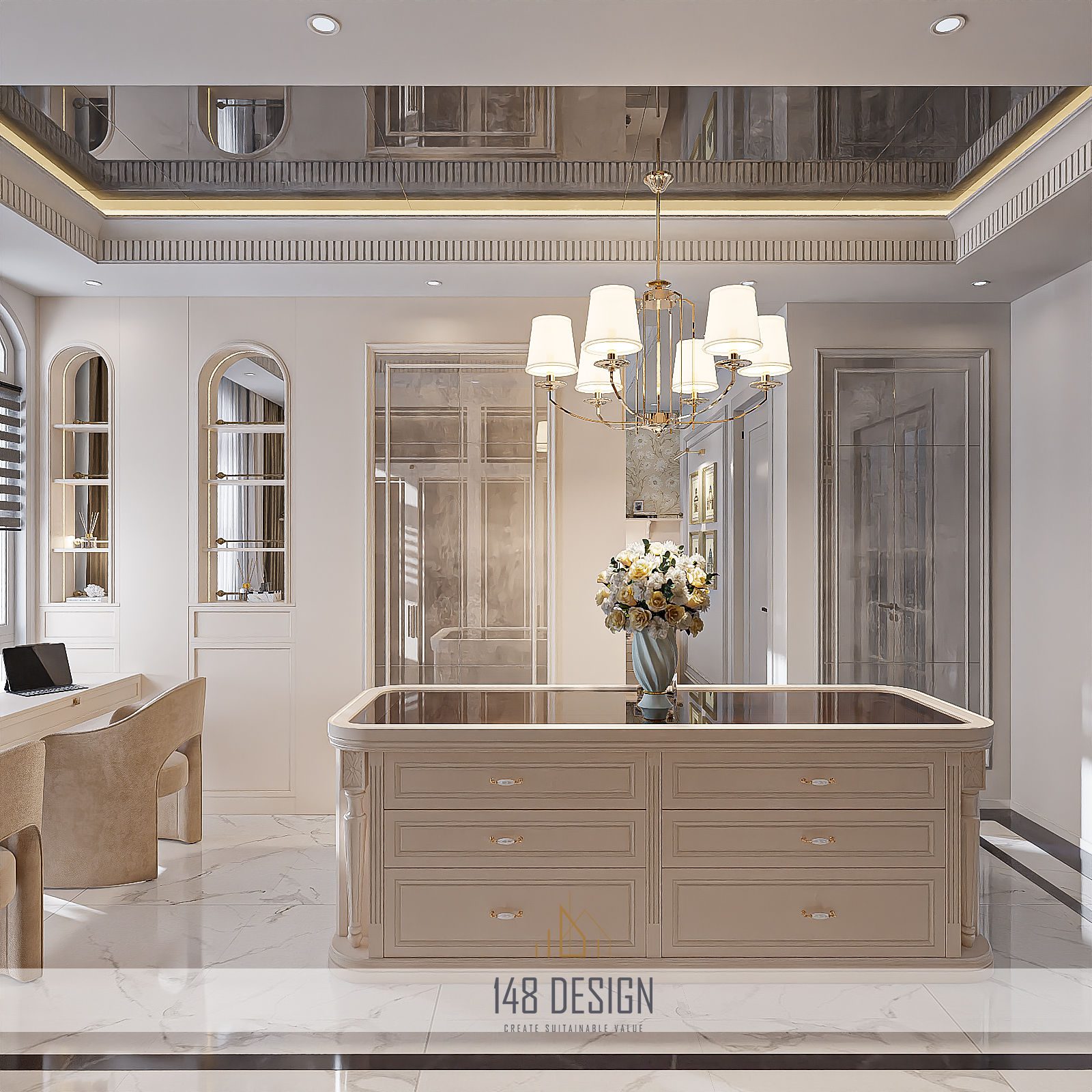 20137. 3ds Max Bedroom Interior Model Download By 148 Design (4)