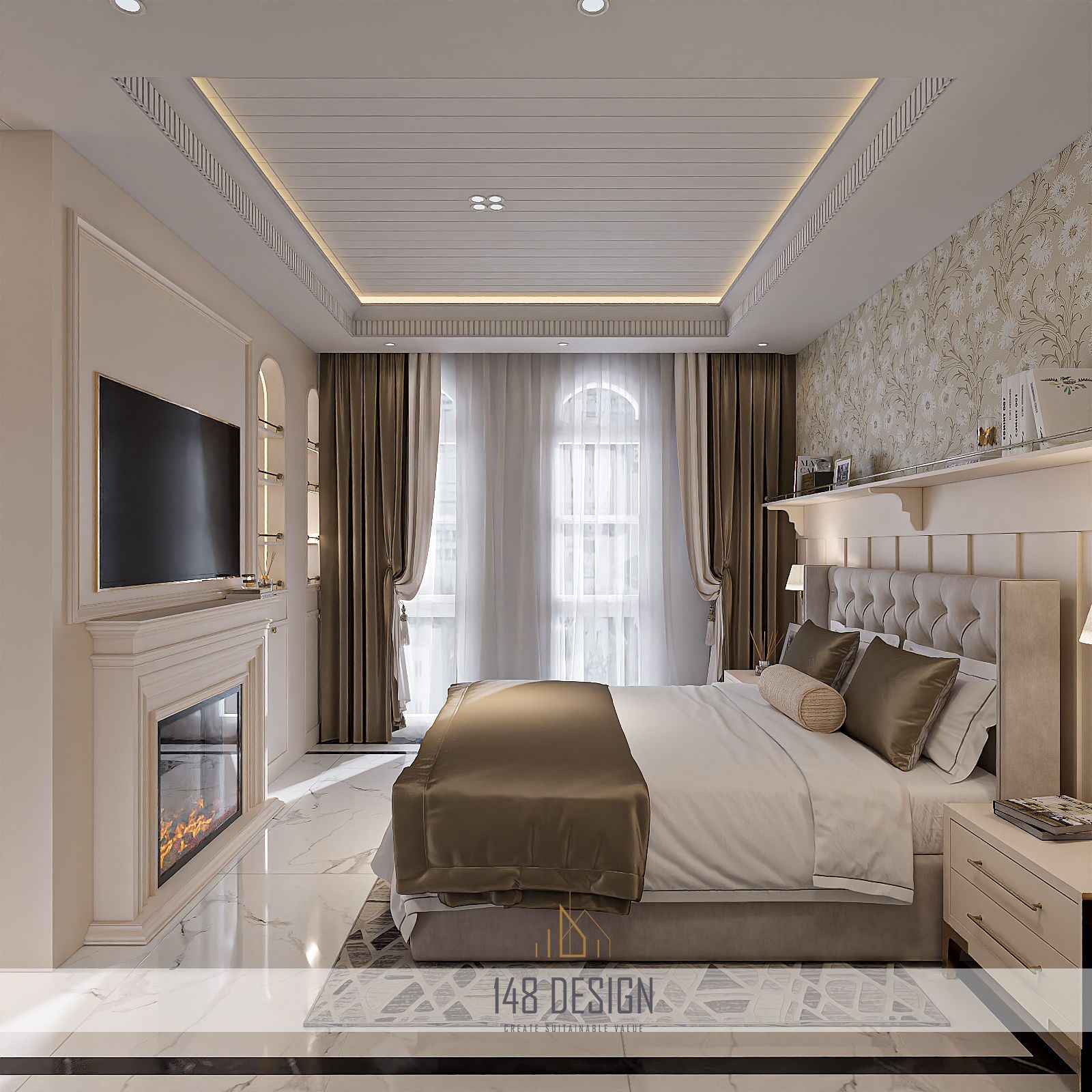 20137. 3ds Max Bedroom Interior Model Download By 148 Design (9)