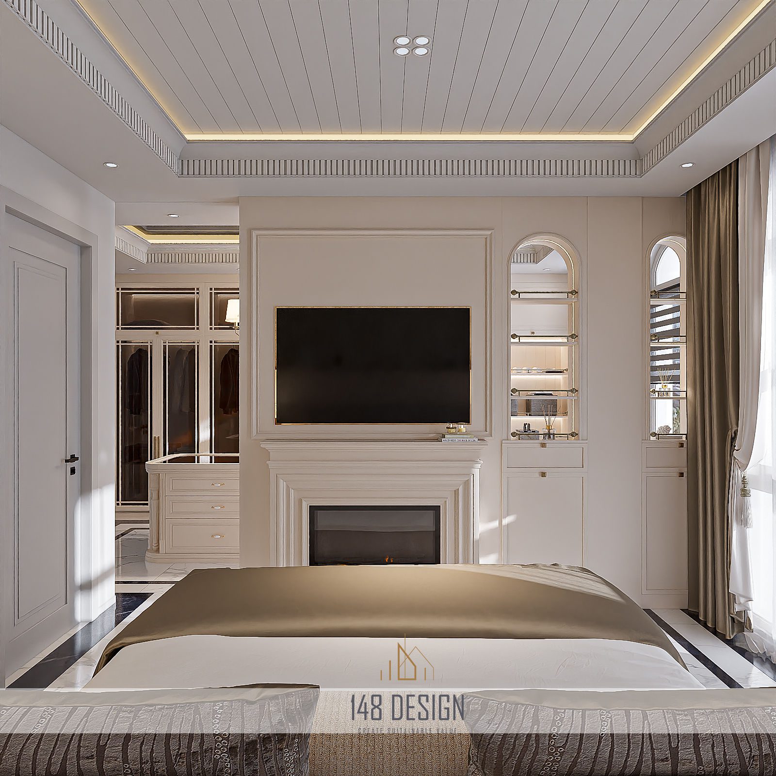 20137. 3ds Max Bedroom Interior Model Download By 148 Design (1)