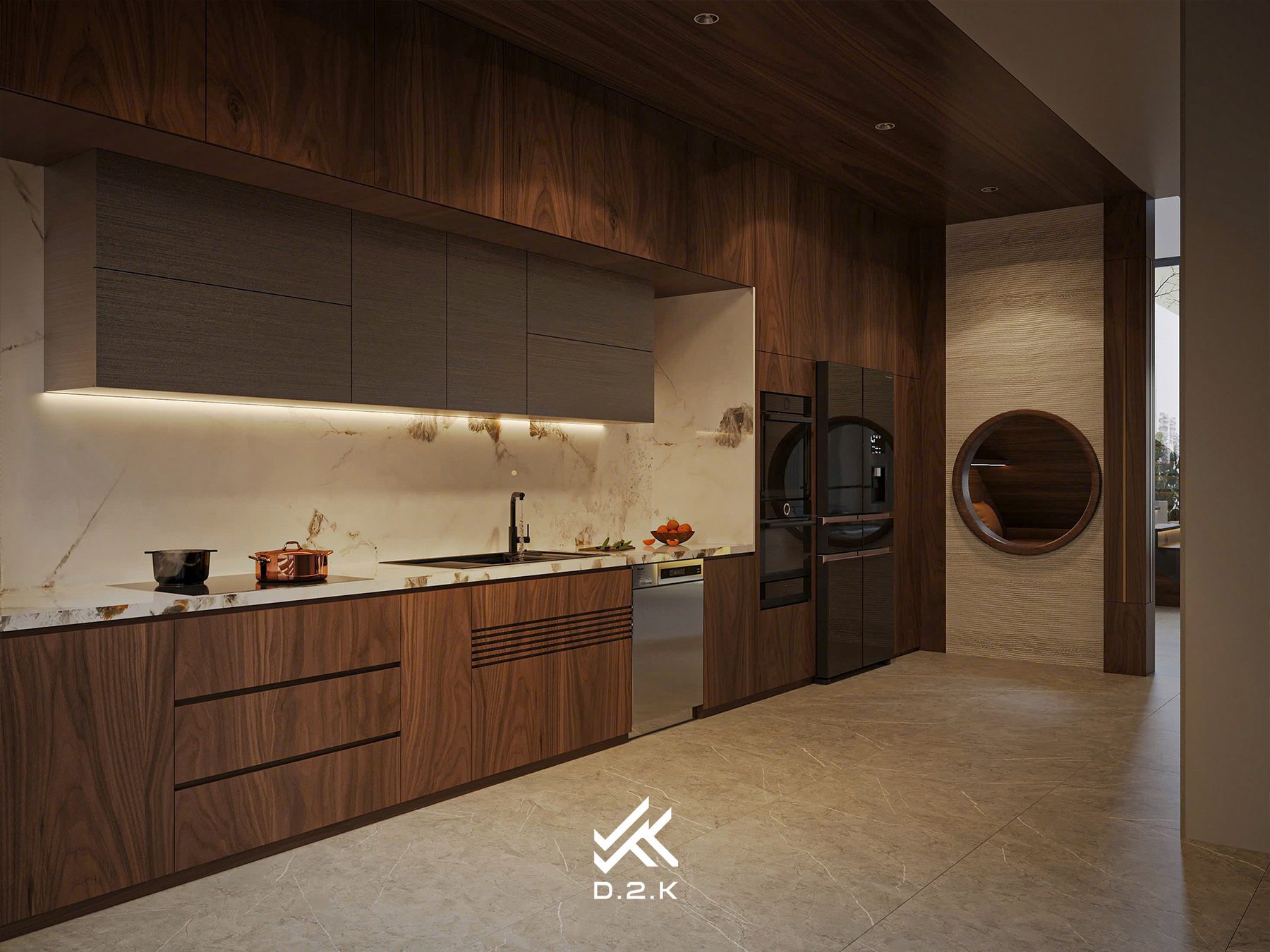 20237. 3ds Max Living Room - Kitchen Interior Model Download By Duong Duy Tran (3)