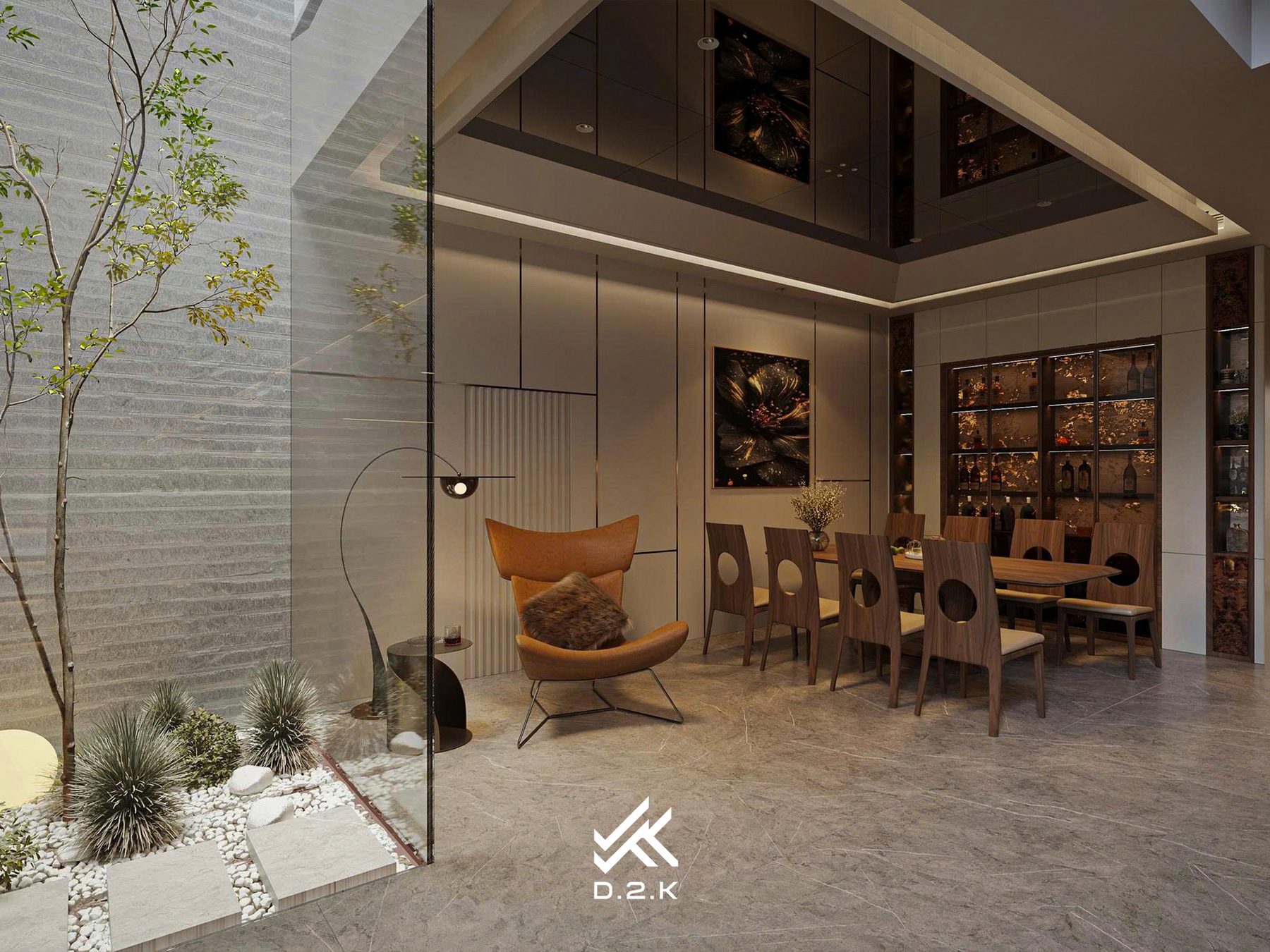 20237. 3ds Max Living Room - Kitchen Interior Model Download By Duong Duy Tran (7)