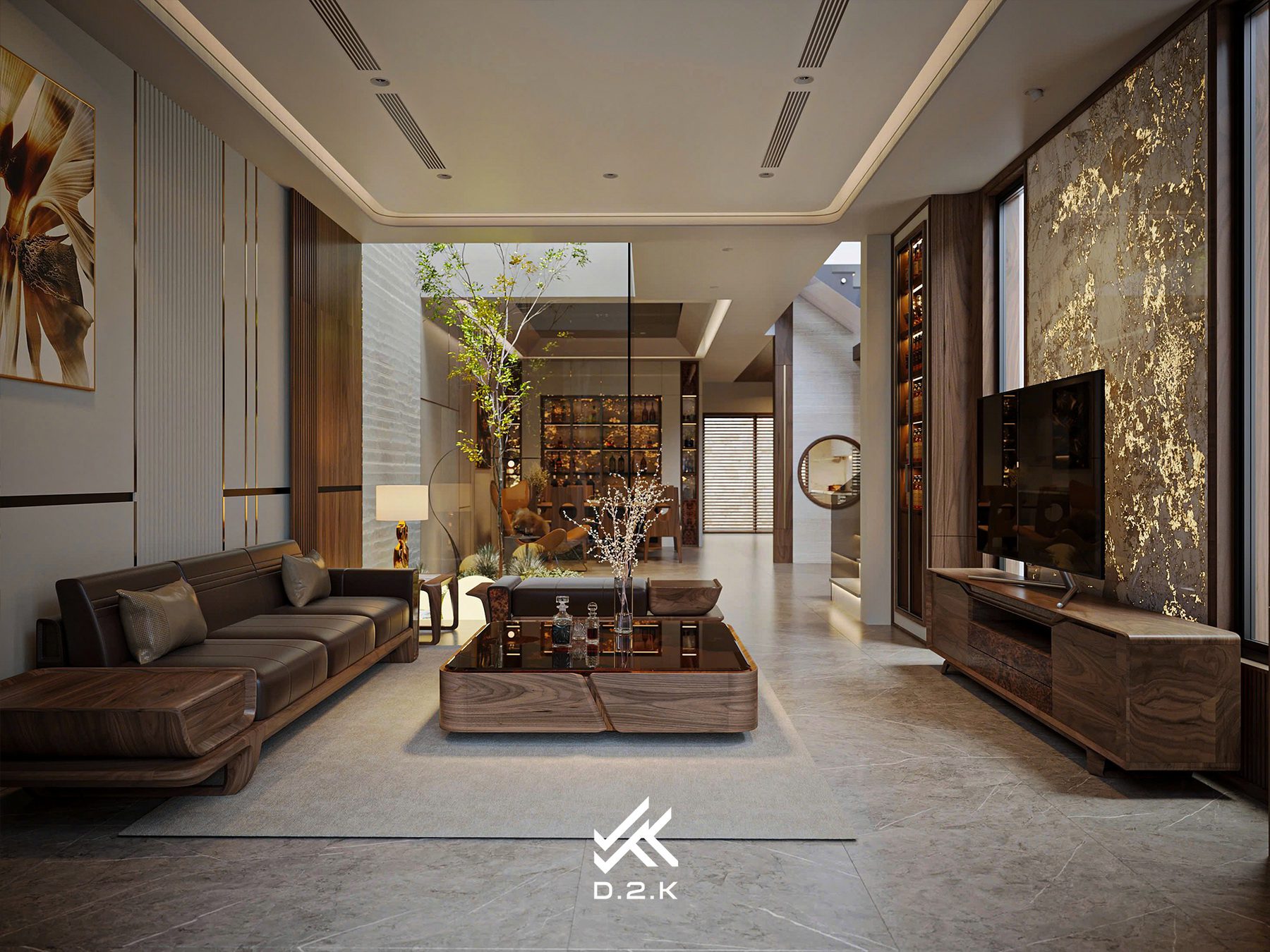 20237. 3ds Max Living Room - Kitchen Interior Model Download By Duong Duy Tran (1)