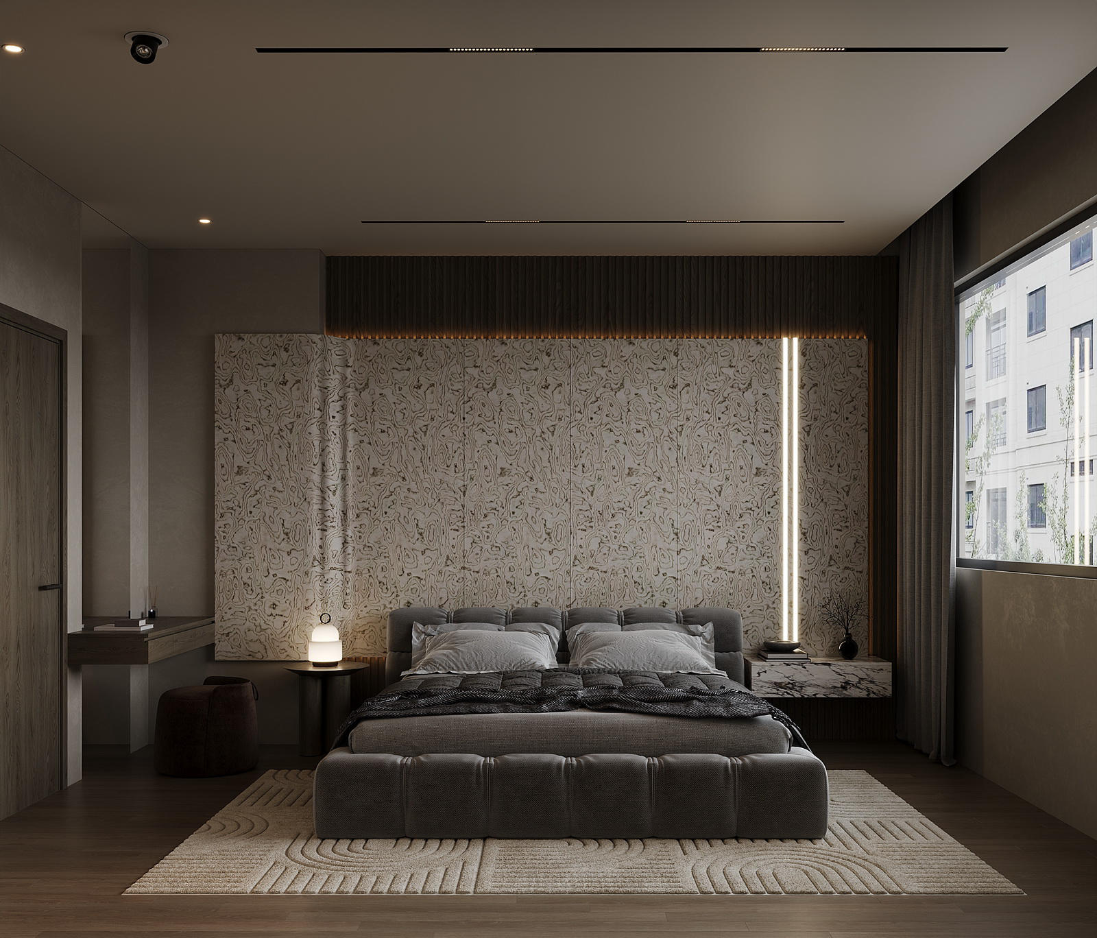 20241. 3ds Max Bedroom Interior Model Download (1)