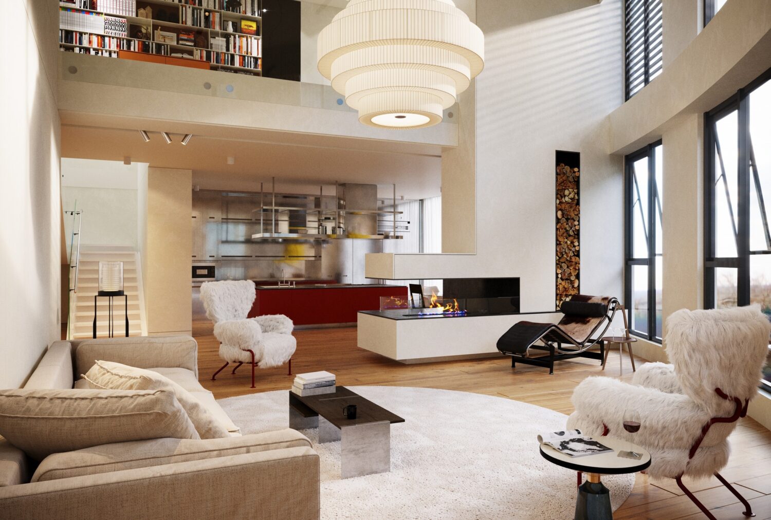 12874. Free 3D Living Room Interior Model Download by Dung Ngoc Bui