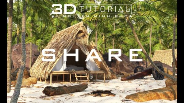 3d-model-beach-cottages-free-download-by-nguyen-minh-khoa