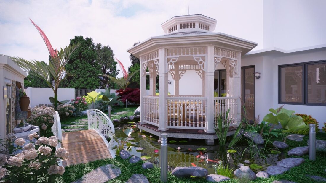 3D Garden landscape Model 3dsmax 09 Download