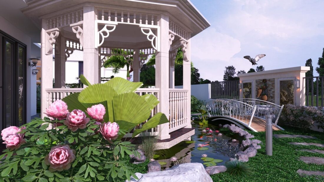 3D Garden landscape Model 3dsmax 09 Download