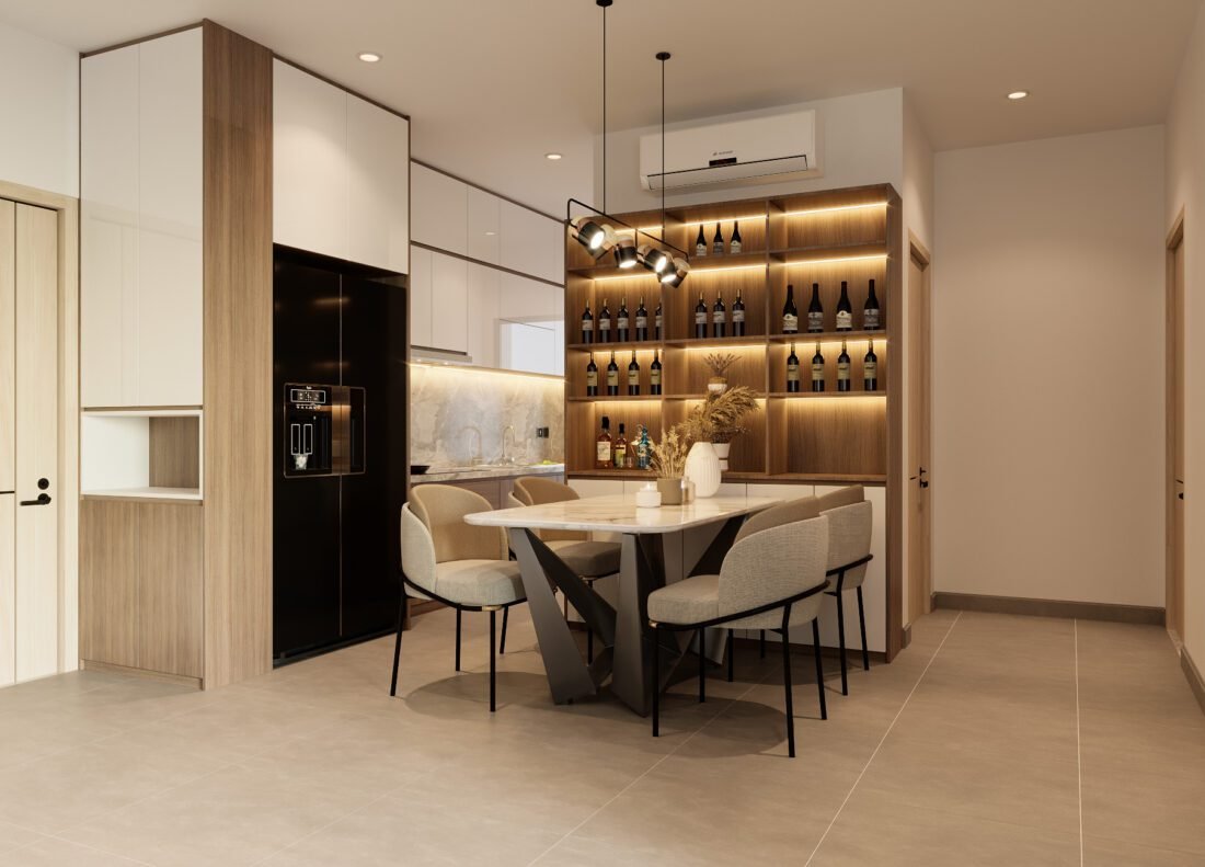3D Interior Kitchen – Livingroom 198 Scene 3dsmax By Tuan An