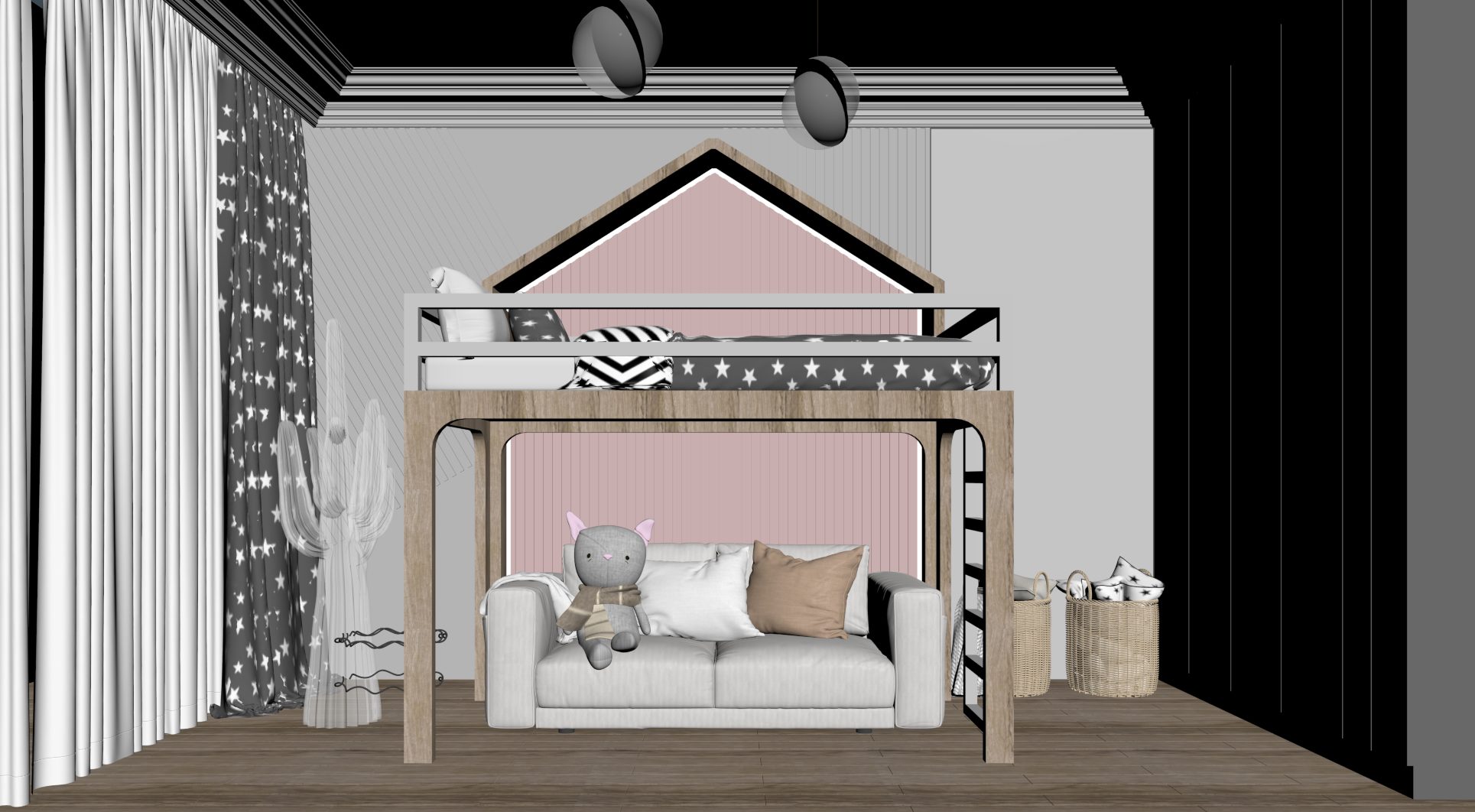 3d Model Interior Children Room 5 Free Do ( (3)
