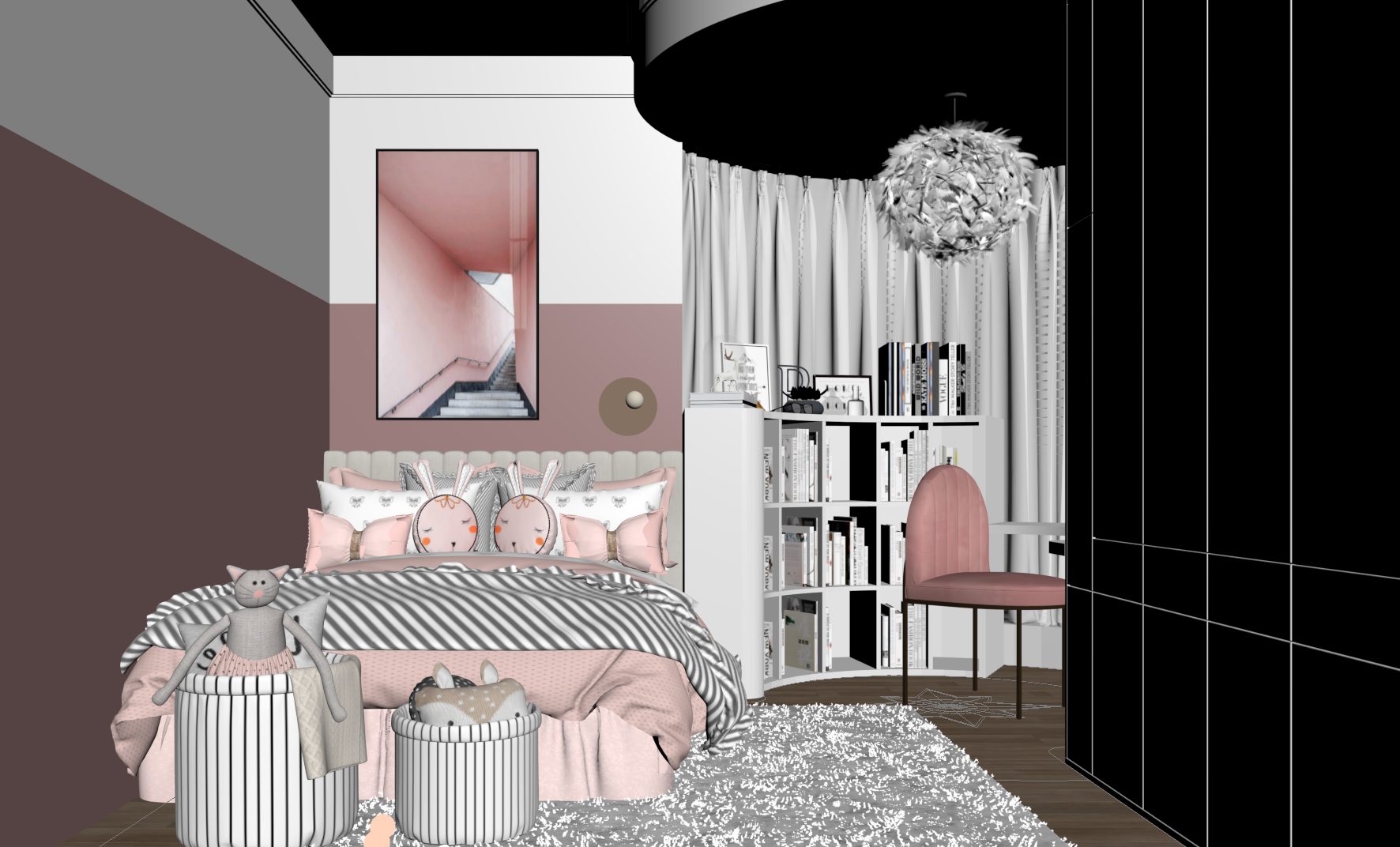 3d Model Interior Children Room 5 Free Do ( (5)