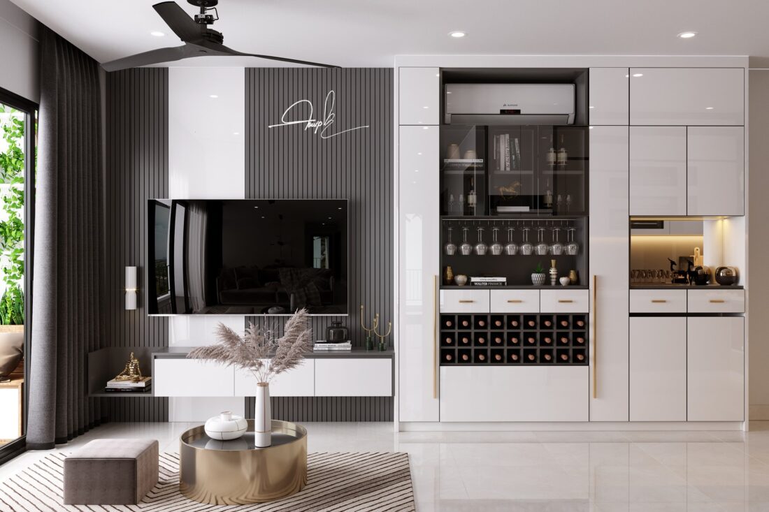 3D Interior Kitchen - Livingroom 95 Scene 3dsmax By Doan Thanh Duong