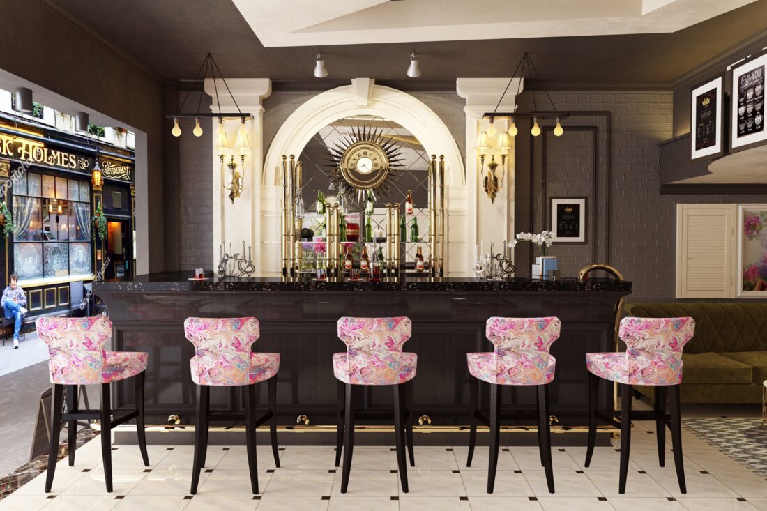 3D Model Interior Bar Restaurant Scene 240 By Thanh Dat