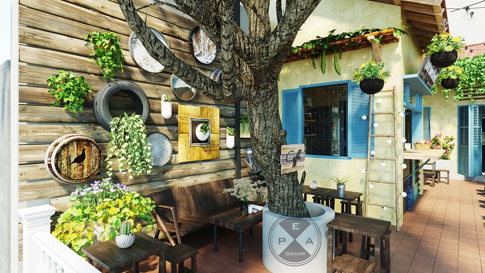 3D Exteriors coffee 2 Scene Model 3dsmax Free Download By Pea DgN